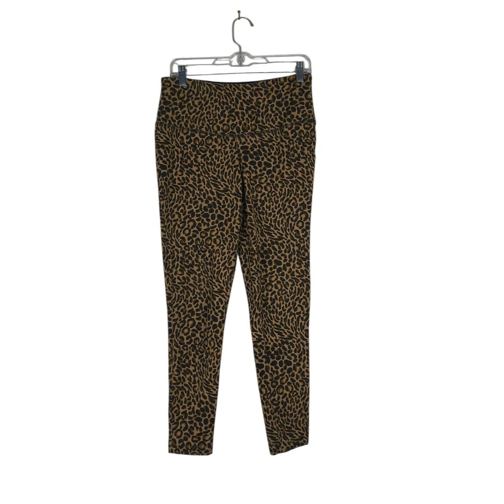 Chicos Zenergy Legging Womens 8/10 So Slimming Cheetah Print Animal Print Active